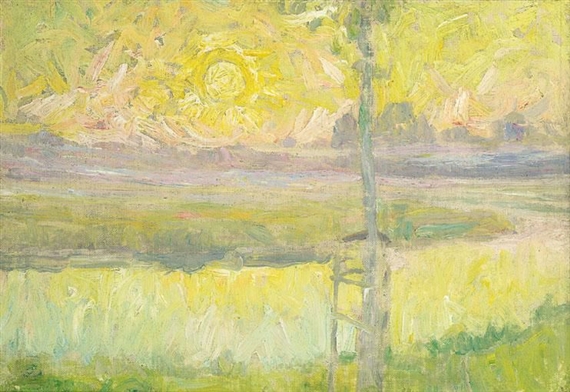 Jardin a Sint Martens Latem (1910) - Gustave De Smet Tablo