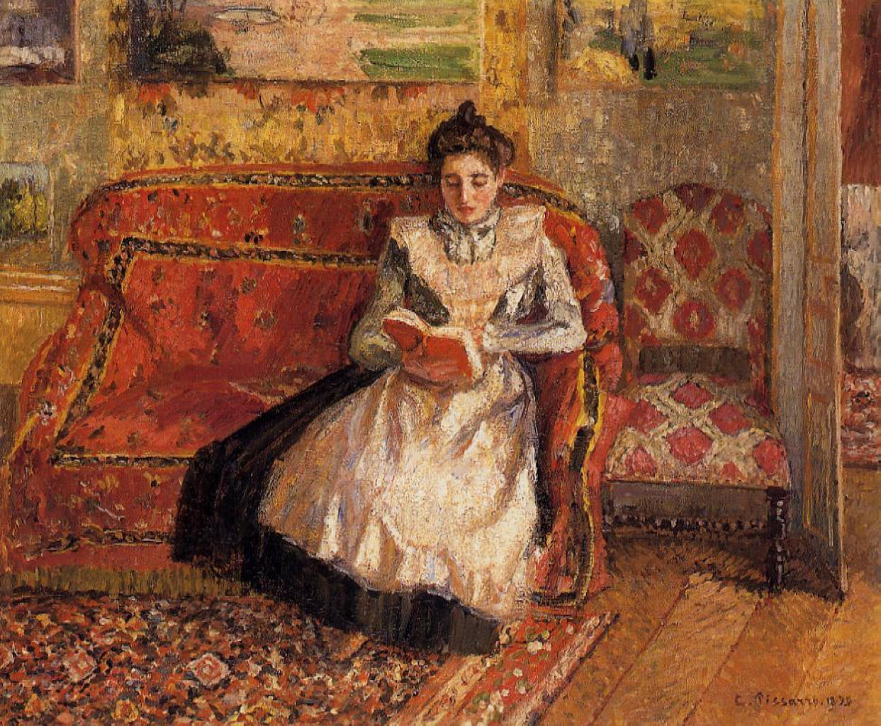 Jeanne Reading (1899) - Camille Pissarro Tablo