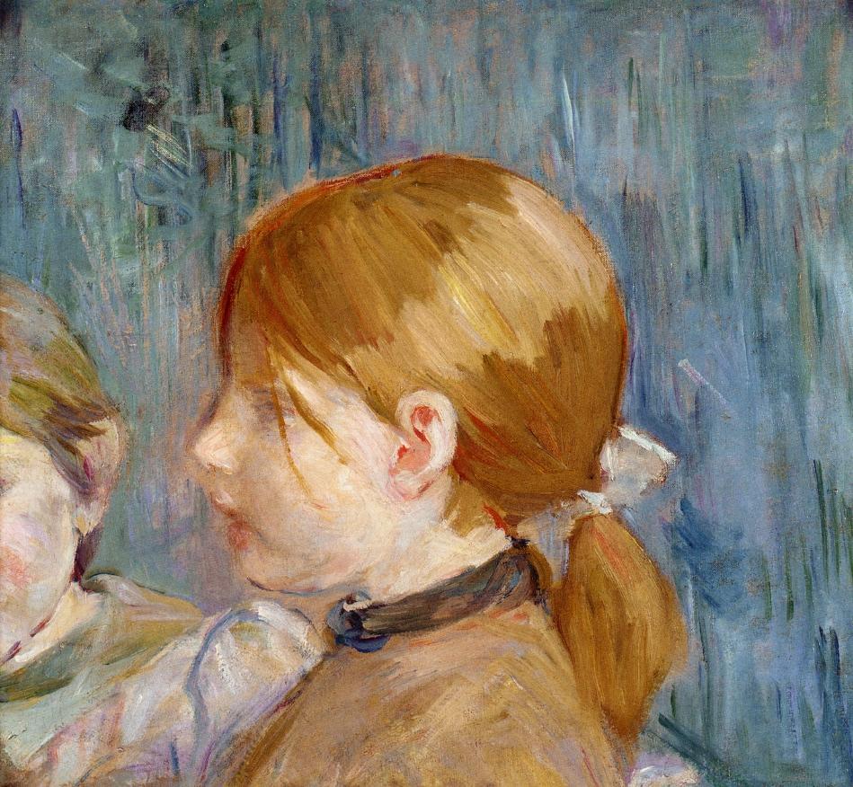 Jeannie's Head (Tete de Jeannie) (1888) - Berthe Morisot Tablo