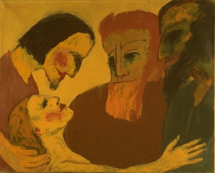 Jesus Christ and the sinner (1926) - Emil Nolde Tablo