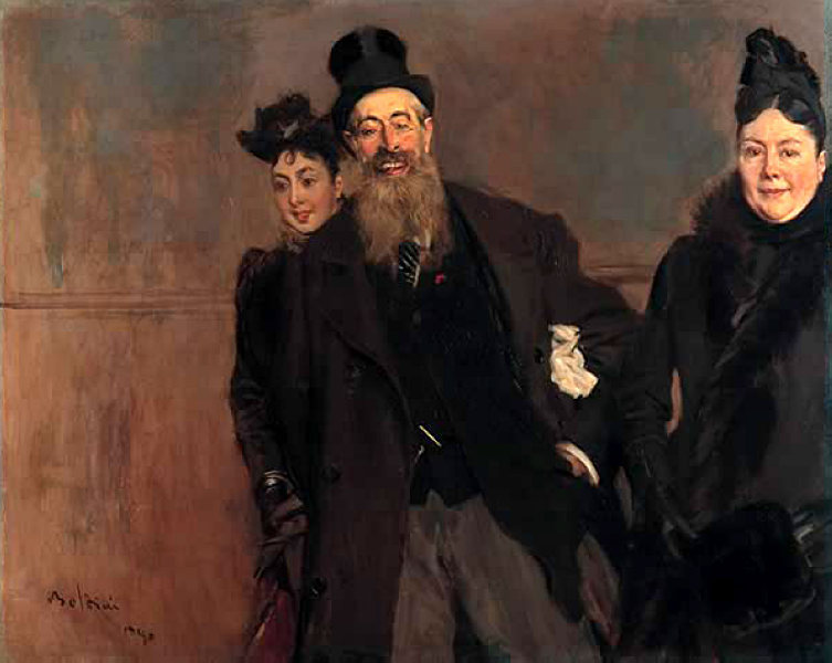John Lewis Brown with Wife and Daughter (1890) - Giovanni Boldini Tablo