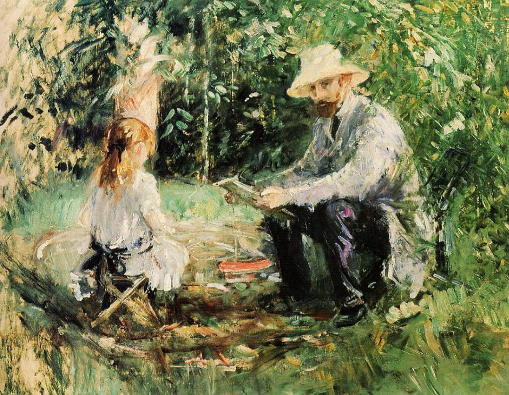 Julie and Eugene Manet (1883) – Berthe Morisot Tablo
