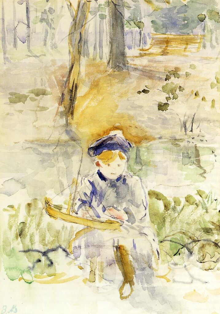 Julie and Her Boat (1884) - Berthe Morisot Tablo