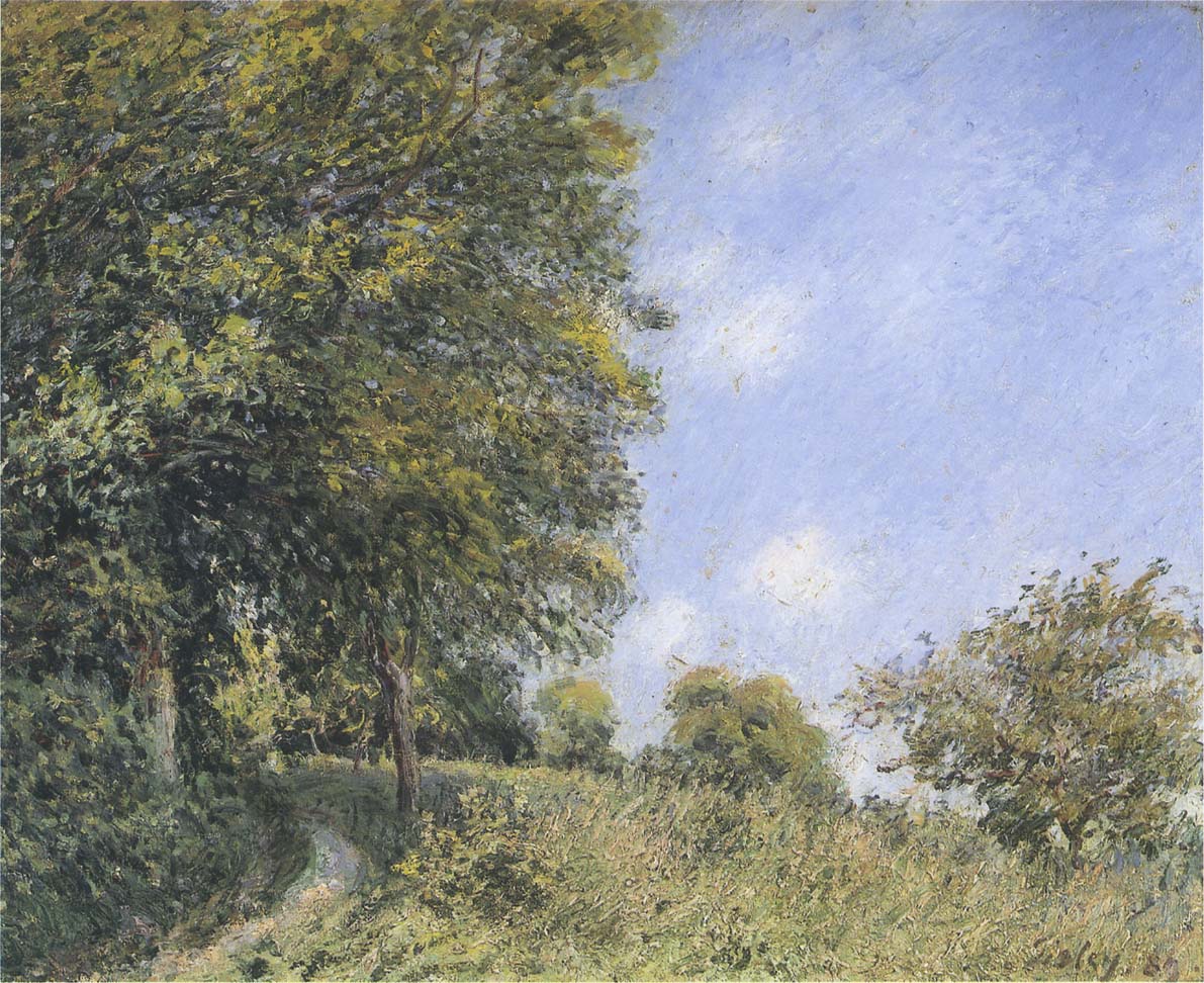 July Afternoon near the Forest (1887) - Alfred Sisley Tablo