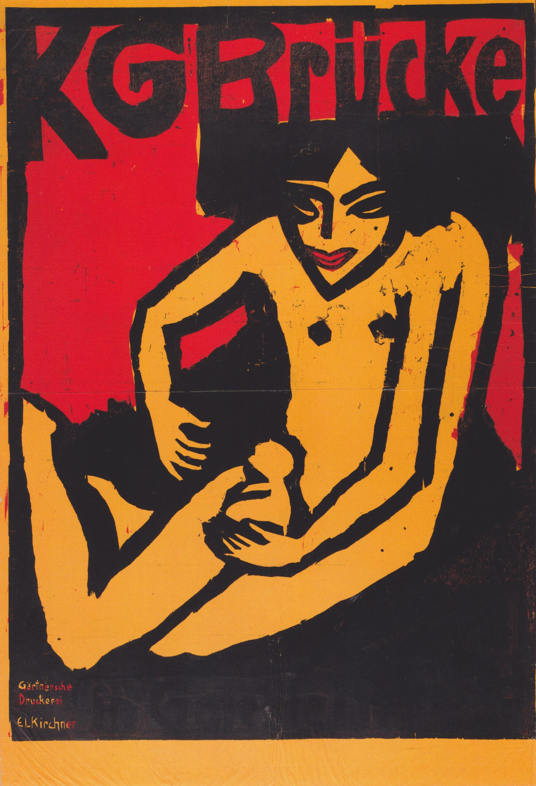 KG Brücke (1910) - Ernst Ludwig Kirchner Tablo
