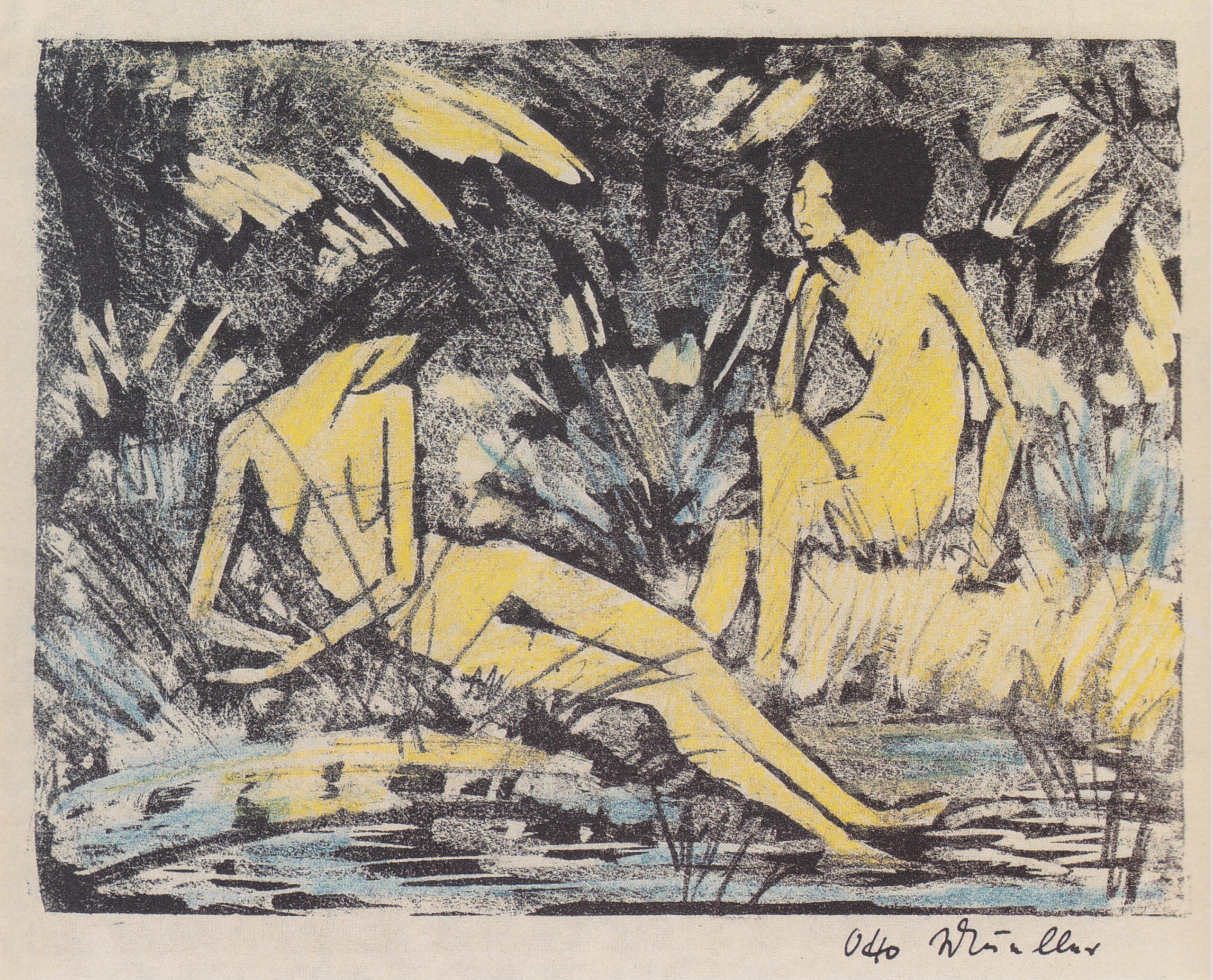 Kageler Wald (1922) - Otto Mueller Tablo