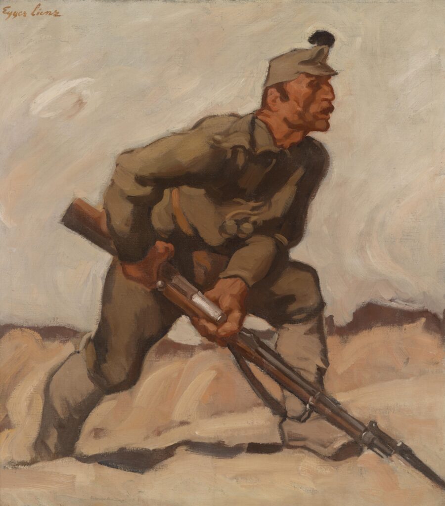 Kaiserschütze (dolomitenwacht) (1916) - Albin Egger-Lienz Tablo