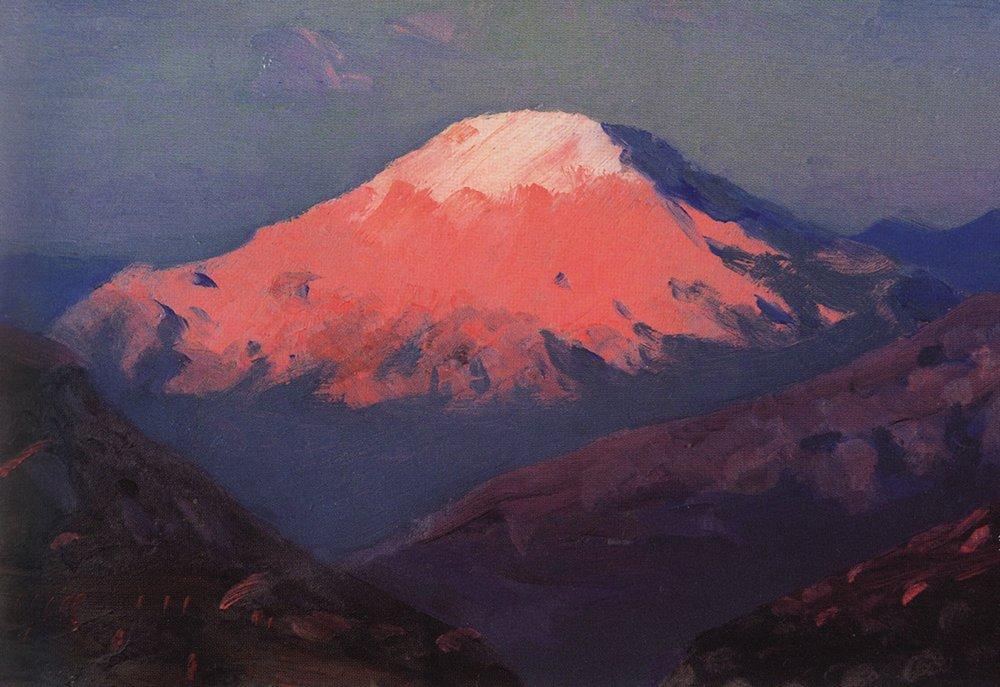 Kazbek - Arkhip Kuindzhi Tablo