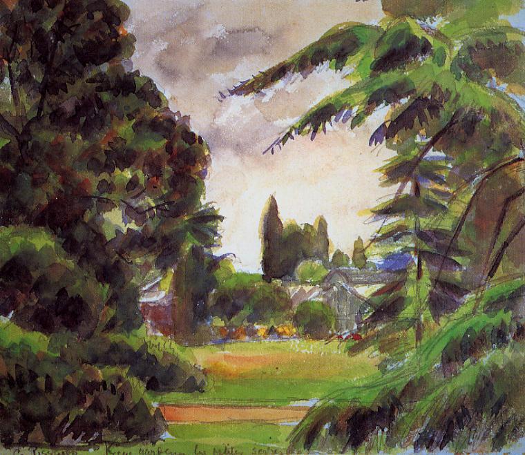 Kew Gardens, the LIttle Greenhouse (1892) - Camille Pissarro Tablo