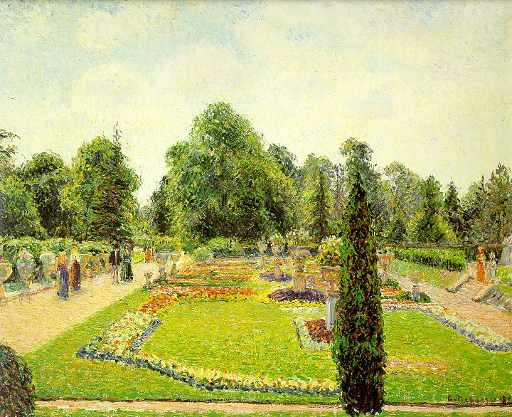 Kew, the Path to the Main Conservatory - Camille Pissarro Tablo