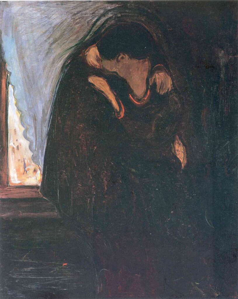 Kiss (1897) - Edvard Munch Tablo