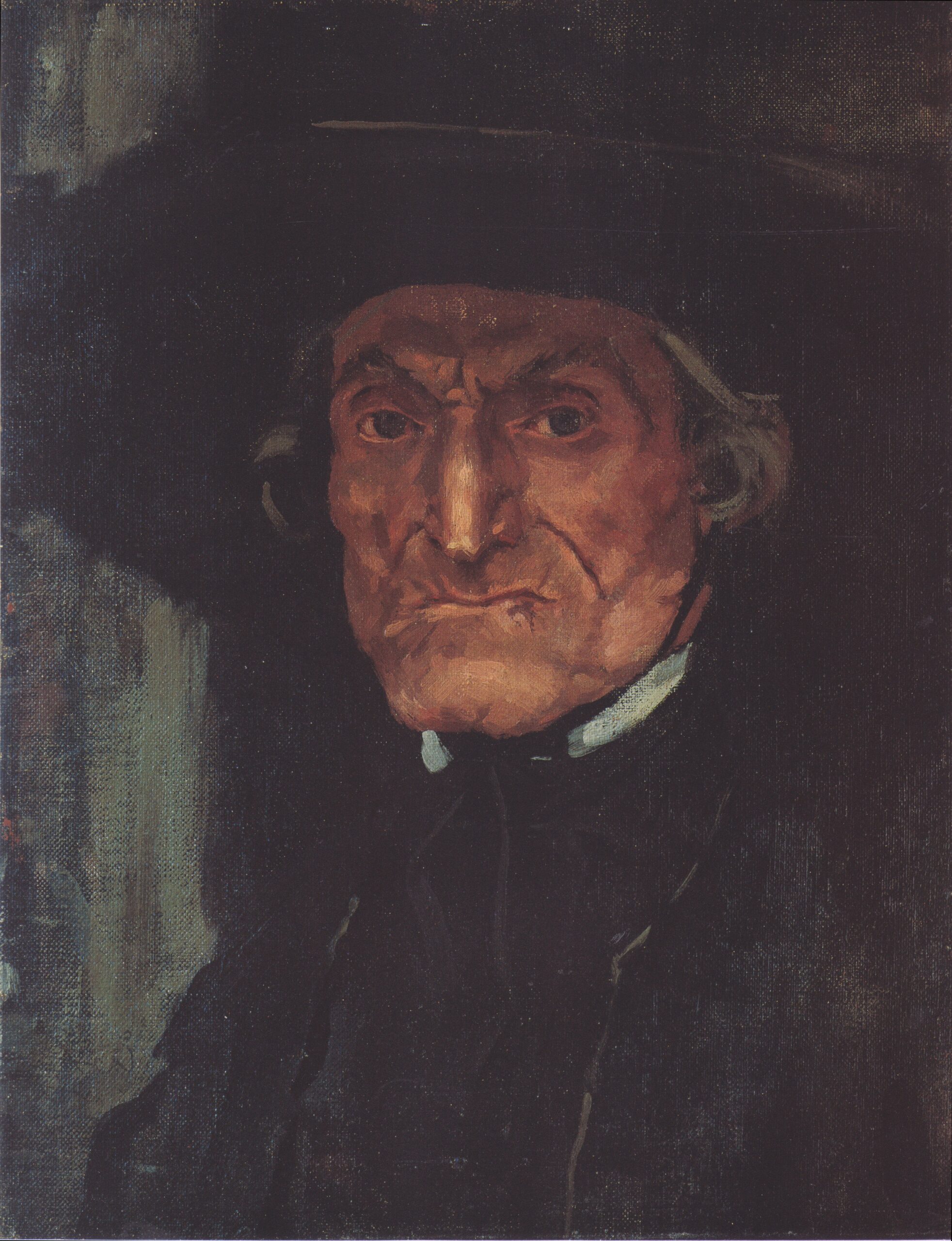 Kopf Des Kreuztragenden Mannes (das Kreuz) (1900) - Albin Egger-Lienz Tablo
