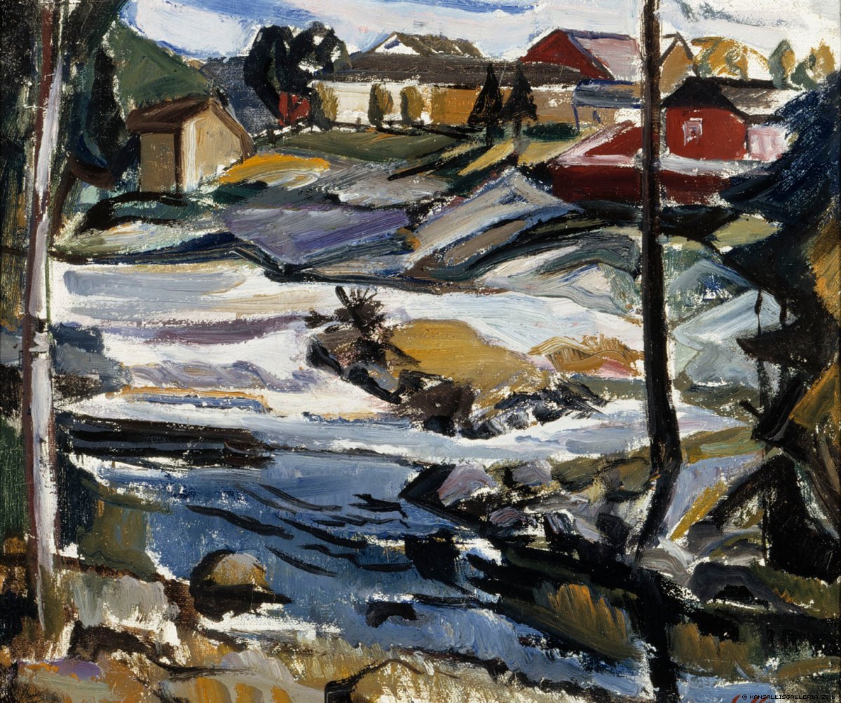 Koski Kajaanissa (1919) - Tyko Sallinen Tablo