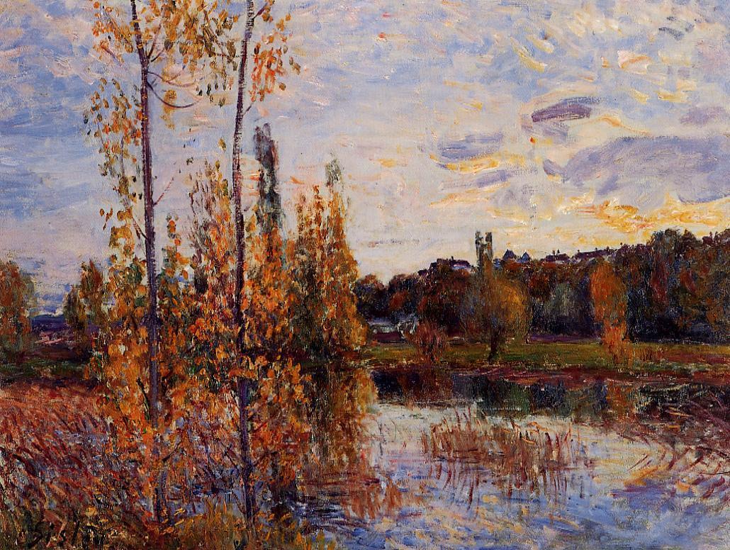 L Etang de Chevreuil (1888) - Alfred Sisley Tablo