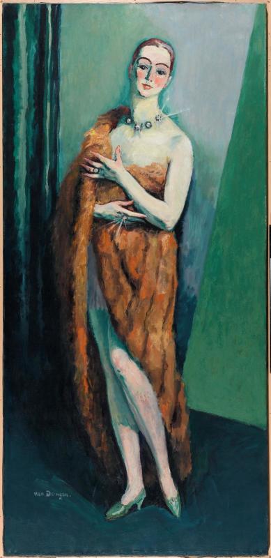 L'actrice Paulette Pax (1918) - Kees van Dongen Tablo