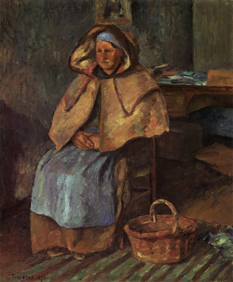 La Mere Gaspard (1876) - Camille Pissarro Tablo