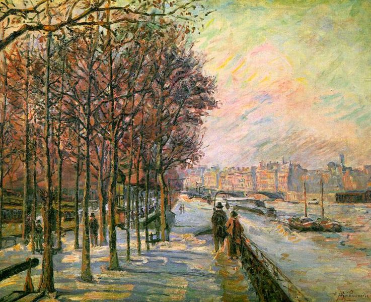 La Place Valhubert (1875) - Armand Guillaumin Tablo