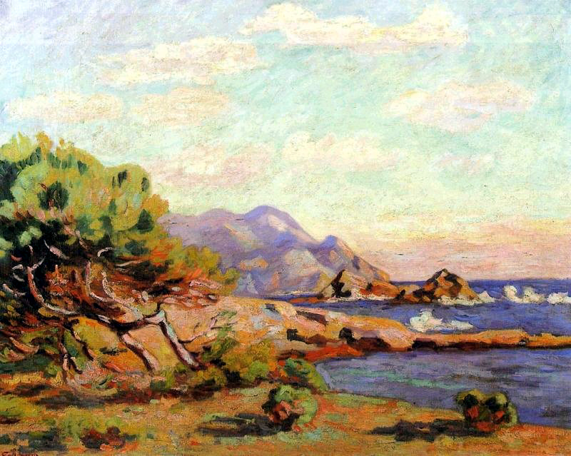 La Pointe du Lou Gaou (1911) - Armand Guillaumin Tablo