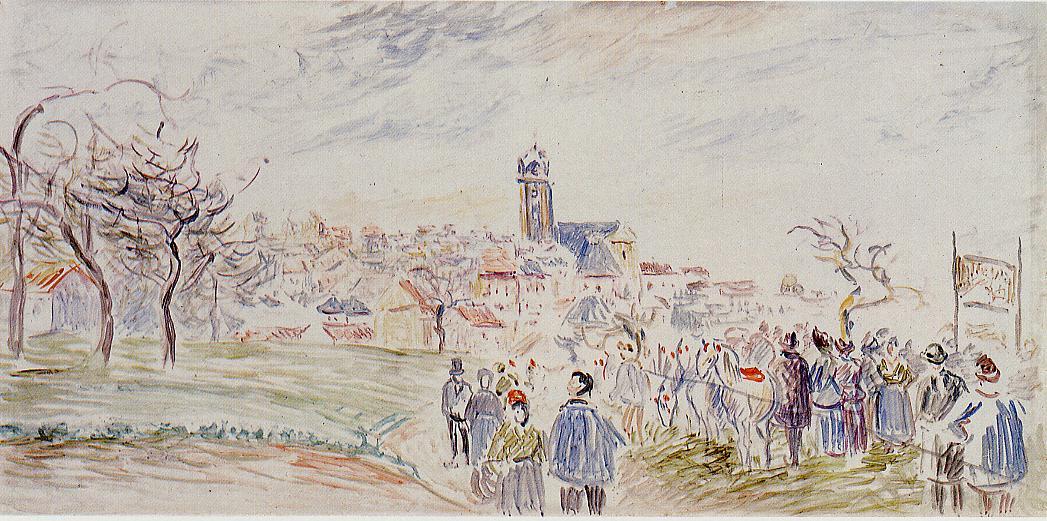 La Saint Martin a Pontoise (1884) - Camille Pissarro Tablo