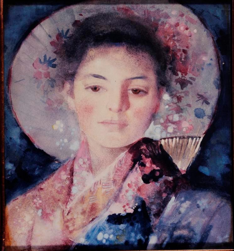 Lady Hosking in Japanese Dress (1895) - Frances Hodgkins Tablo