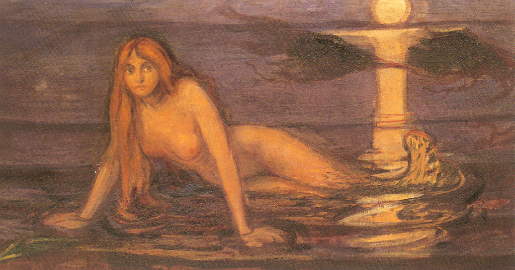 Lady from the sea (1896) - Edvard Munch Tablo