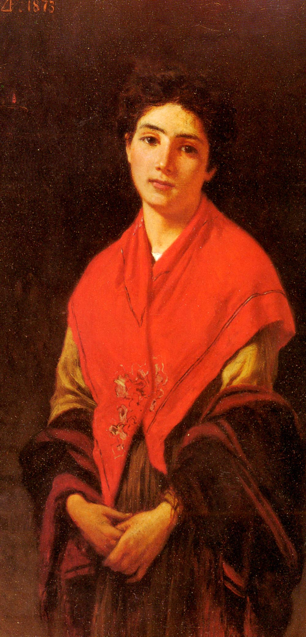 Lady in Red (1873) - Federico Zandomeneghi Tablo