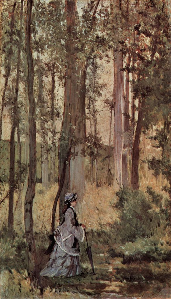 Lady in the forest (1874) - Giovanni Fattori Tablo
