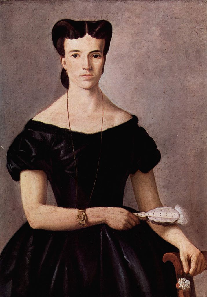 Lady with a Fan (1865) - Giovanni Fattori Tablo