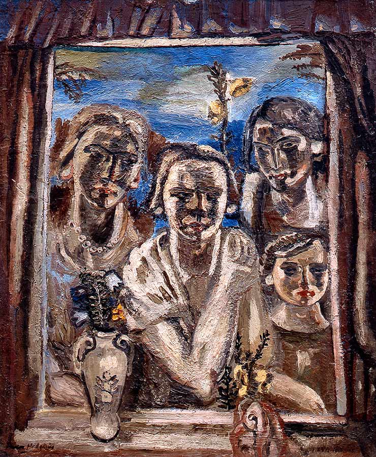 Lancashire Children (1927) - Frances Hodgkins Tablo