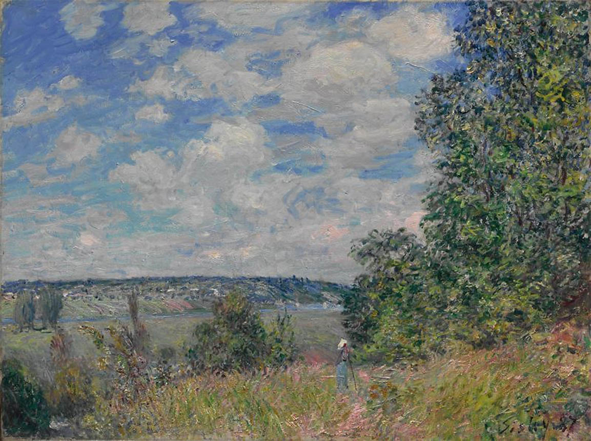 Landscape (1886) - Alfred Sisley Tablo