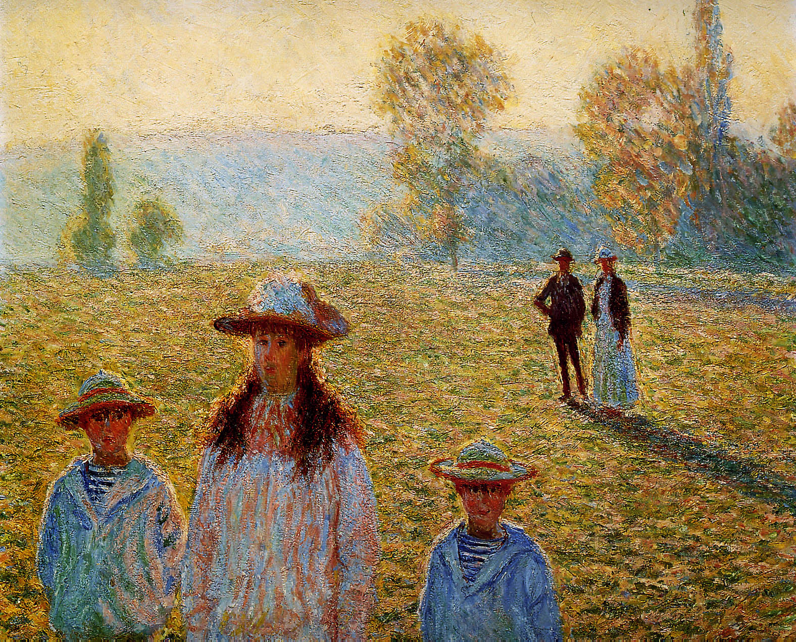 Landscape at Giverny (1888) - Claude Monet Tablo