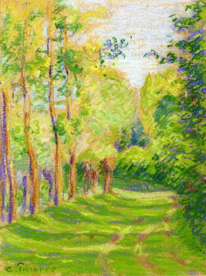 Landscape at Saint Charles - Camille Pissarro Tablo