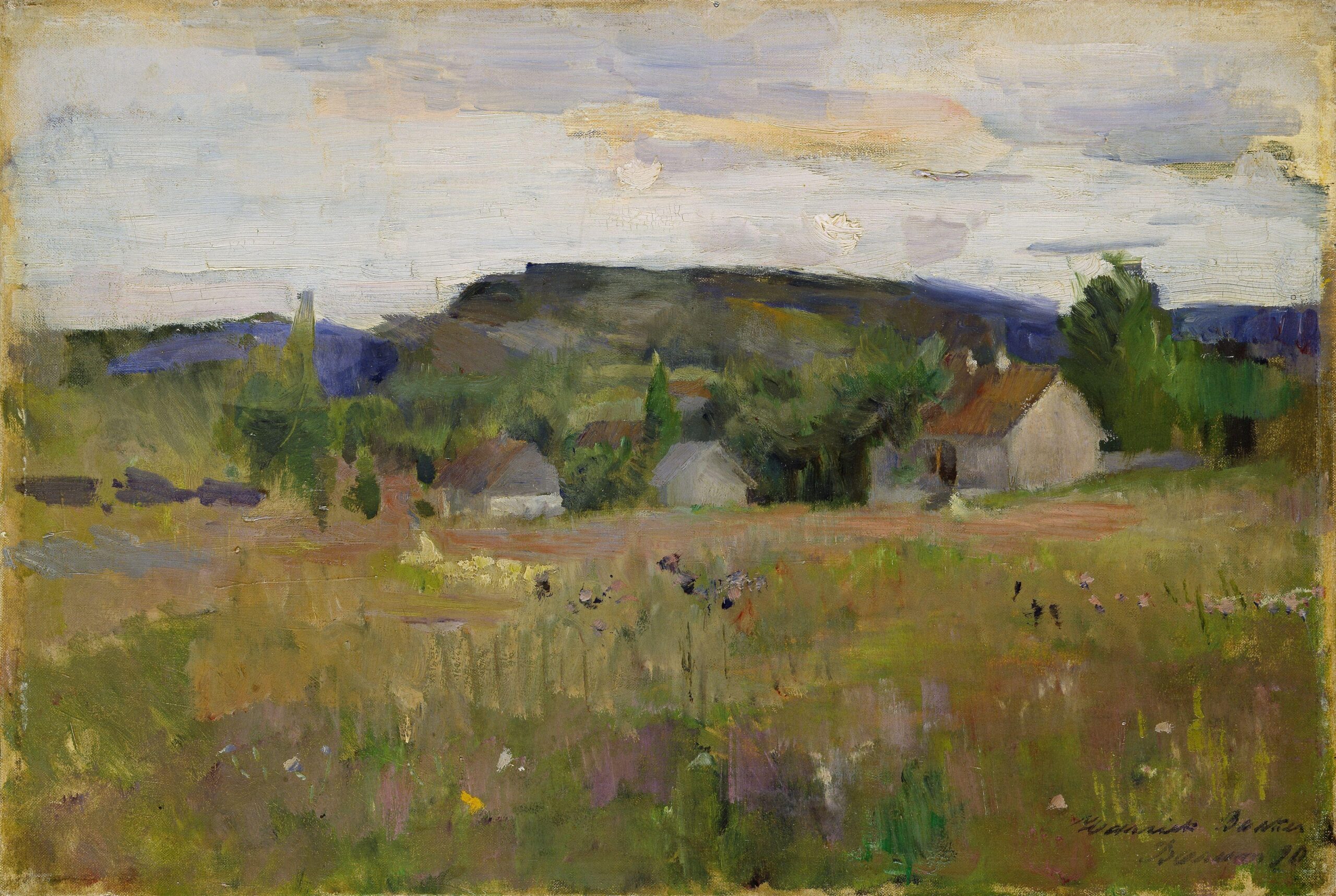 Landscape from Bærum (1890) - Harriet Backer Tablo