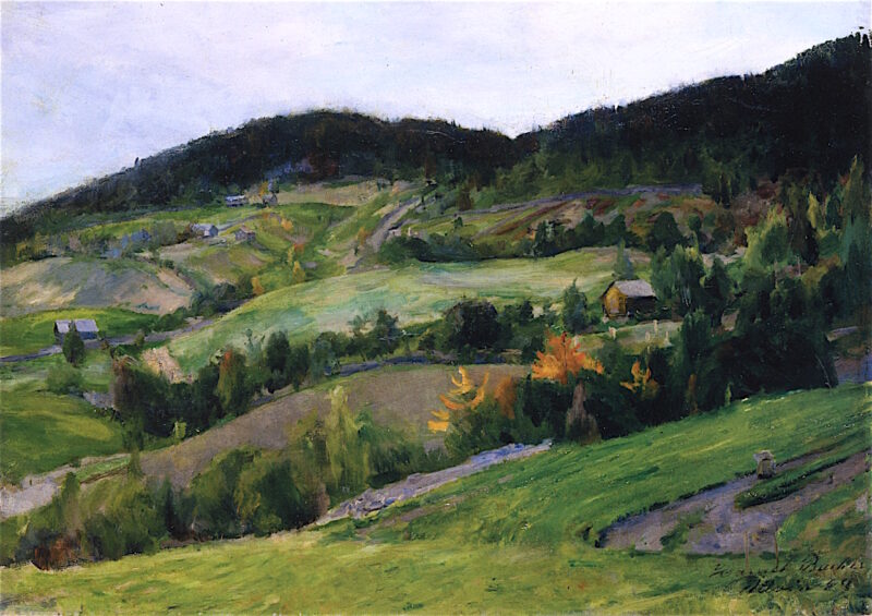 Landscape from Ulvin (1889) - Harriet Backer Tablo