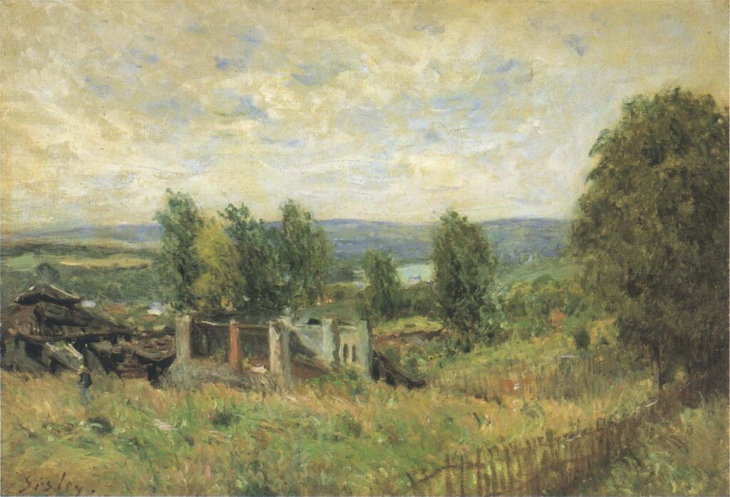 Landscape in Summer – Alfred Sisley Tablo