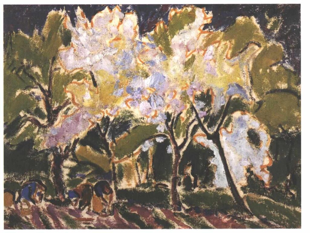 Landscape in the Spring - Ernst Ludwig Kirchner Tablo