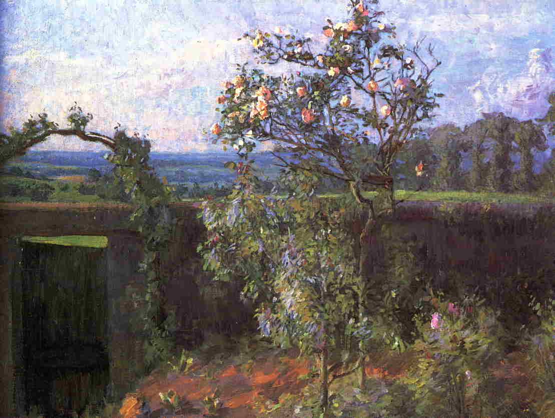 Landscape near Yerres (1877) - Gustave Caillebotte Tablo