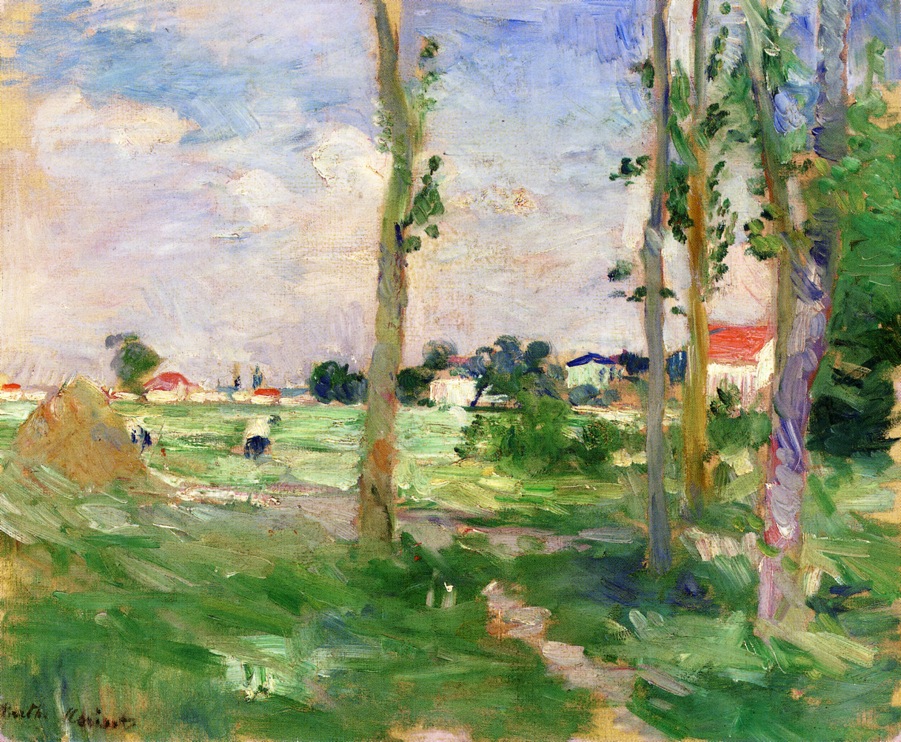 Landscape of Creuse (1882) - Berthe Morisot Tablo