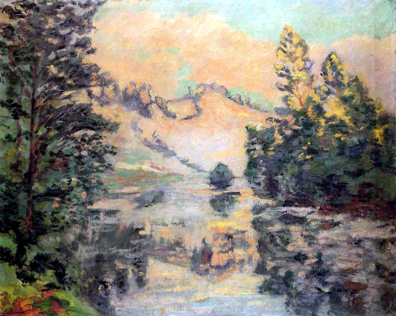 Landscape of Creuse (1897) - Armand Guillaumin Tablo