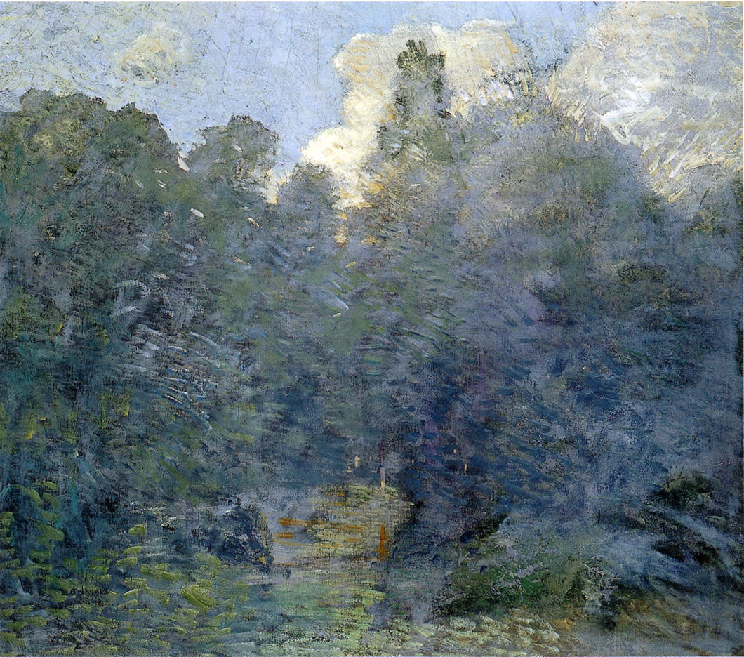 Landscape with Stone Wall, Windham (1892) - Julian Alden Weir Tablo