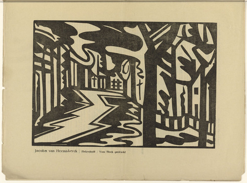 Landscape with Zigzag Path (1917) - Jacoba van Heemskerck Tablo