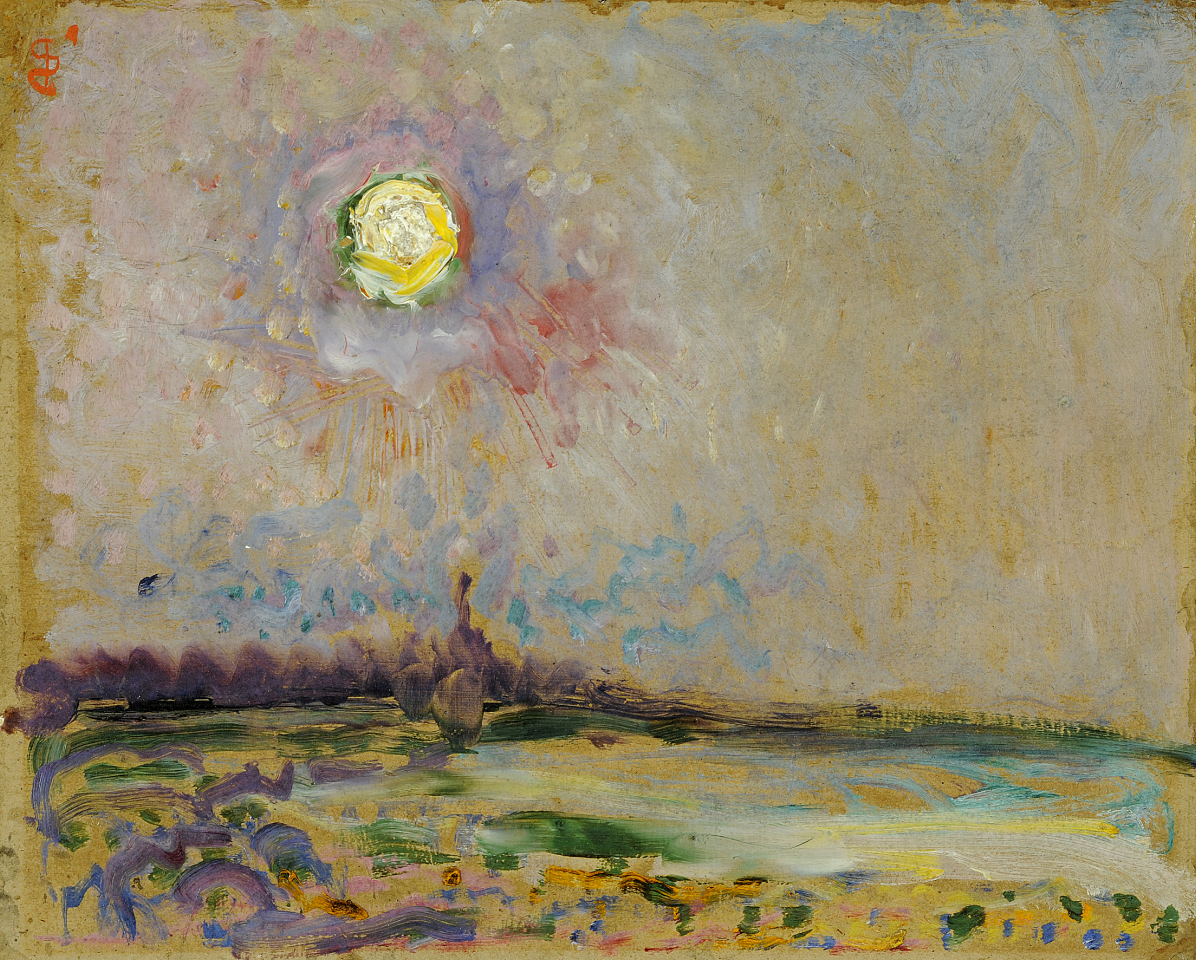 Landscape with full moon (1910) - Jan Sluyters Tablo