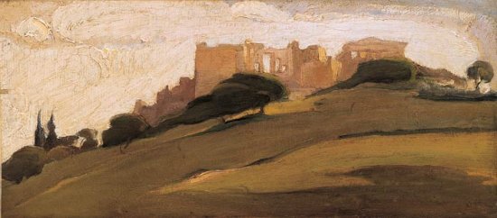 Landscape, Acropolis - Nikolaos Lytras Tablo