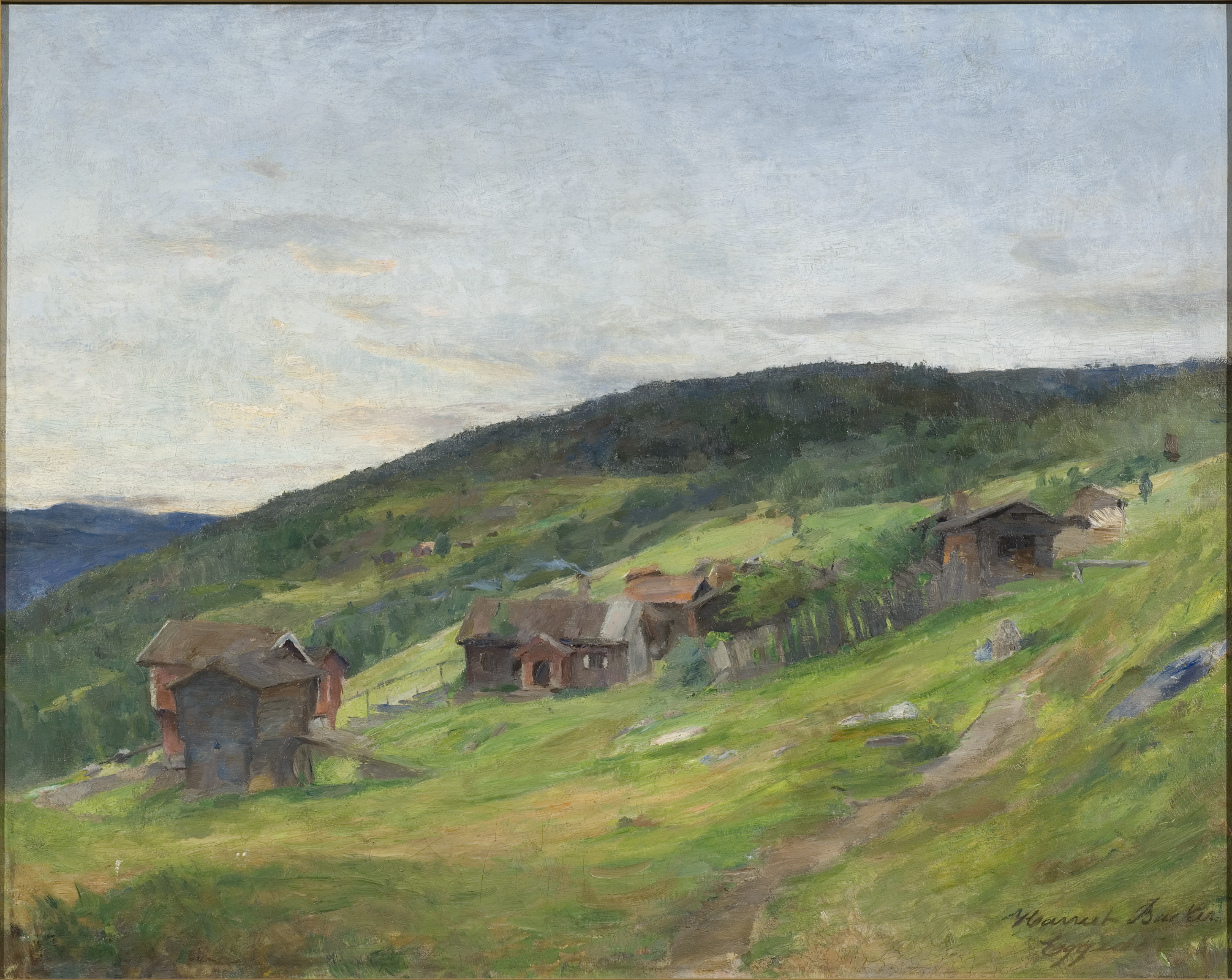 Landscape, Eggedal (1888) - Harriet Backer Tablo