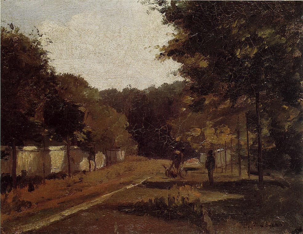 Landscape, Varenne Saint Hilaire (1864) - Camille Pissarro Tablo