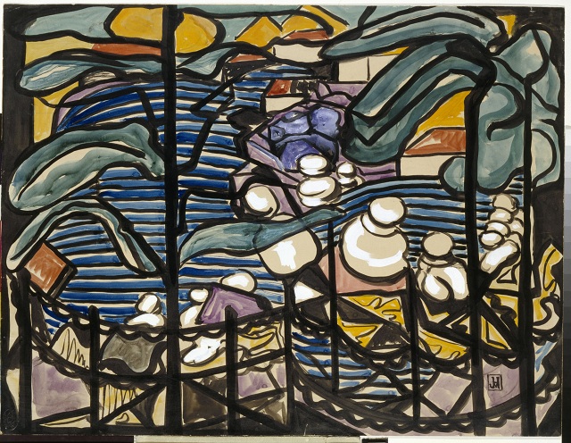 Landschap (1915) - Jacoba van Heemskerck Tablo