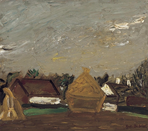 Landschap met Stromijt (1941) - Gustave De Smet Tablo