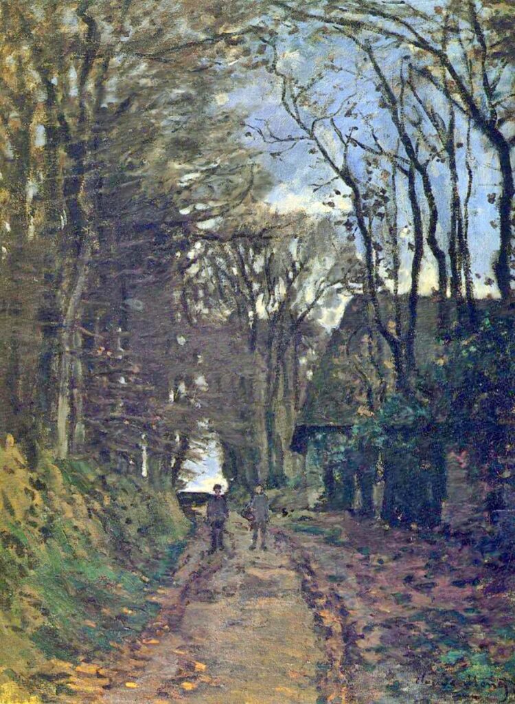 Lane in Normandy (1868) - Claude Monet Tablo