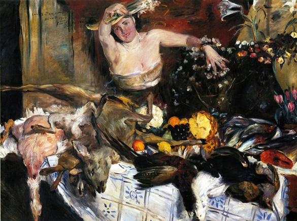 Large Still Life with Figure (1911) - Lovis Corinth Tablo