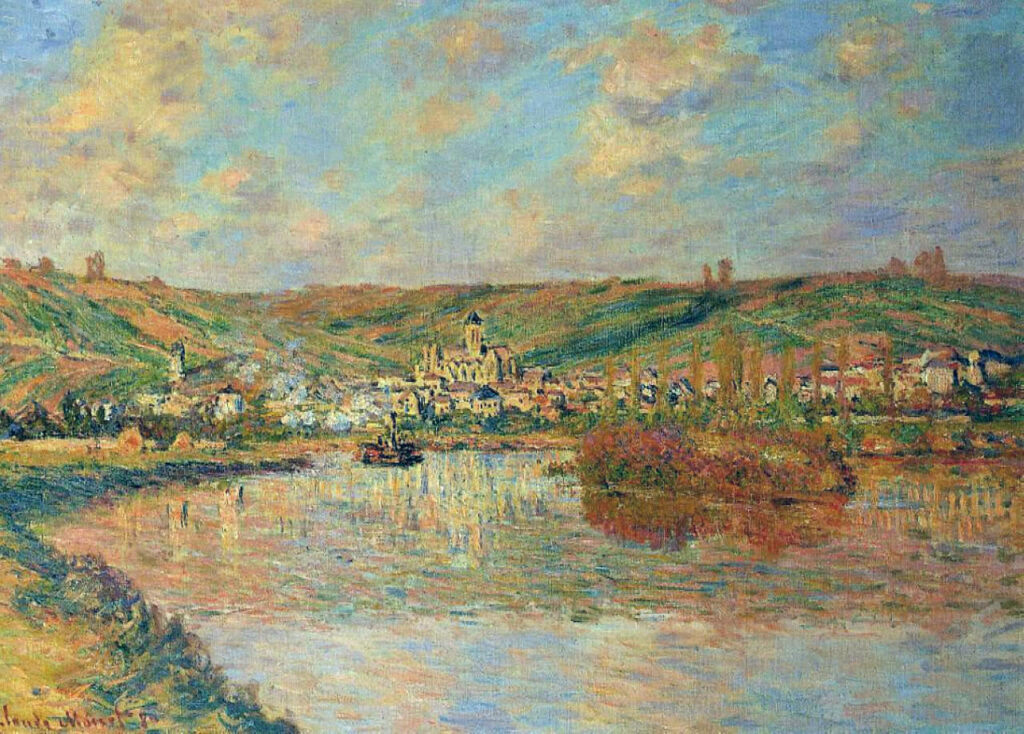 Late Afternoon in Vetheuil (1880) - Claude Monet Tablo